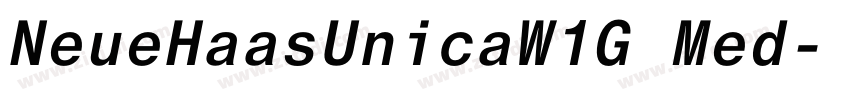NeueHaasUnicaW1G Med字体转换 NeueHaasUnicaW1G Med字体转换